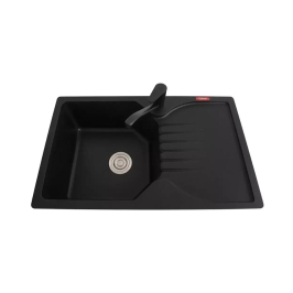 Futura Quartz Sink Natural Quartz Series FS 3219 NQ ( 32 x 19 inches )  -  Black