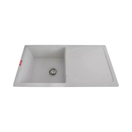 Futura Quartz Sink Natural Quartz Series FS 3417 NQ ( 34 x 17 inches )  -  White