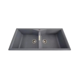 Futura Quartz Sink Natural Quartz Series FS 4520 NQ ( 45 x 20 inches )  -  Grey