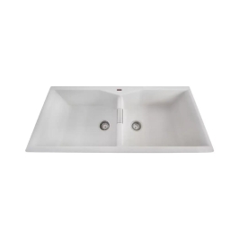 Futura Quartz Sink Natural Quartz Series FS 4520 NQ ( 45 x 20 inches )  -  White
