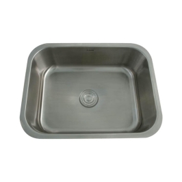 Futura Stainless Steel Sink Undermount Series SINGLE BOWL FS 502 AA ( 26 x 20 inches ) - Satin