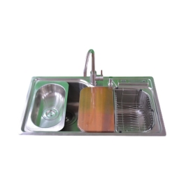 Futura Stainless Steel Sink Designer Series SINGLE BOWL FS 8550 ( 33.5 x 20 inches ) - Satin