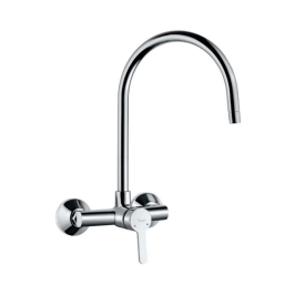 Jaquar Wall Mounted Regular Kitchen Sink Mixer Fusion FUS-29165 with Swinging Spout in Chrome Finish