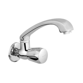 Parryware Wall Mounted Regular Kitchen Sink Tap Coral Pro G4677A1 with Swinging Spout in Chrome Finish