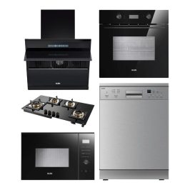 Glen Chimney + Hob + Oven + Microwave + Dishwasher Combo GLCHOMD-01