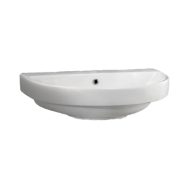 Parryware Wall Mounted Semi Circle Shaped White Basin Area Grace GRACE C898G