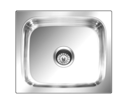 Nirali Stainless Steel Sink Popular Range GRACE PLAIN BIG ( 21 x 18 inches )