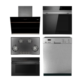 Hafele Chimney + Hob + Oven + Microwave + Dishwasher Combo HACHOMD-01