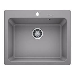 Hafele Silgranit Sink Blanco Naya BLANCO NAYA 6 SILGRANIT ( 24 x 20 inches )  -  Alu Metallic