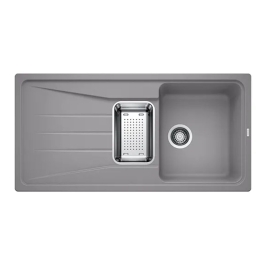 Hafele Silgranit Sink Blanco Sona BLANCO SONA 6 S SILGRANIT ( 39 x 20 inches )  -  Alu Metallic