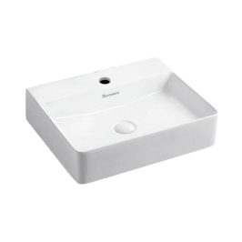 Parryware Table Top Rectangle Shaped White Basin Area Imperial IMPERIAL 500 C891M
