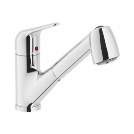 Reginox Table Mounted Pull-Out Kitchen Sink Mixer JERICO with Extractable Hand Shower Spout in Chrome Finish