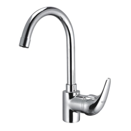 Cavier Table Mounted Regular Kitchen Sink Mixer Koyna KN-07-238 with Swinging Spout in Chrome Finish