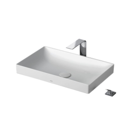 Toto Table Top Rectangle Shaped White Basin Area TR CONSOLE WASHBASIN L4716RE#XW