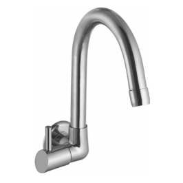 Cavier Wall Mounted Regular Kitchen Sink Tap Lucie LC-36-138 with Swinging Spout in Chrome Finish
