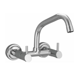 Cavier Wall Mounted Regular Kitchen Sink Mixer Lucie LC-36-151 with Swinging Spout in Chrome Finish