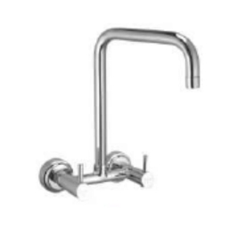 Cavier Wall Mounted Regular Kitchen Sink Mixer Lucie LC-36-152 with Swinging Spout in Chrome Finish