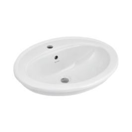 Parryware Counter Top Oval Shaped White Basin Area Leeds N LEEDS N C0483