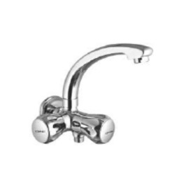 Cavier Wall Mounted Regular Kitchen Sink Tap Lead Free LF-QT-136 with Swinging Spout in Chrome Finish