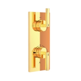 Artize 2 Way Thermostatic Diverter Linea LIN-GBP-71681N - Gold Bright PVD Finish
