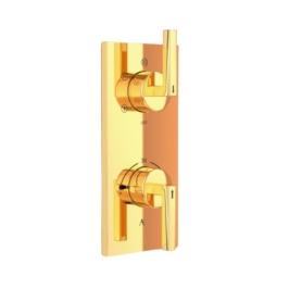 Artize 5 Way Thermostatic Diverter Linea LIN-GBP-71687N - Gold Bright PVD Finish