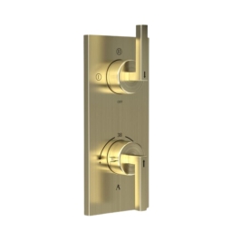 Artize 3 Way Thermostatic Diverter Linea LIN-GDS-71683N - Gold Dust Finish