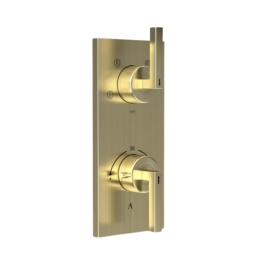 Artize 4 Way Thermostatic Diverter Linea LIN-GDS-71685N - Gold Dust Finish