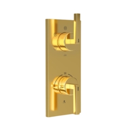 Artize 5 Way Thermostatic Diverter Linea LIN-GLD-71687N - Full Gold Finish