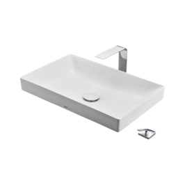 Toto Table Top Rectangle Shaped White Matte Basin Area TR CONSOLE WASHBASIN LS915MTVE#CMW