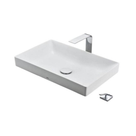 Toto Table Top Rectangle Shaped White Matte Basin Area TR CONSOLE WASHBASIN LS916MT VE#CMW