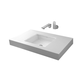 Toto Under Counter Rectangle Shaped White Basin Area Under Counter Washbasin LW1514B#XW