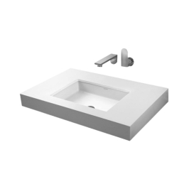 Toto Under Counter Rectangle Shaped White Basin Area Under Counter Washbasin LW1515B#XW