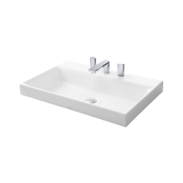 Toto Table Top Rectangle Shaped White Basin Area Console Washbasin LW1617CB#XW