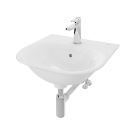 Toto Wall Mounted Rectangle Shaped White Basin Area Wall Hung Washbasin LW273CJW/F#W