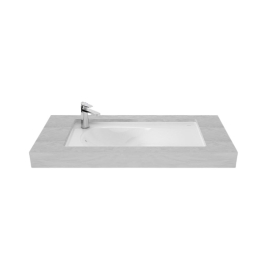Toto Under Counter Rectangle Shaped White Basin Area Under Counter Washbasin LW278JLW/F#W