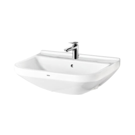 Toto Wall Mounted Rectangle Shaped White Basin Area Wall Hung Washbasin LW286CM#NW1