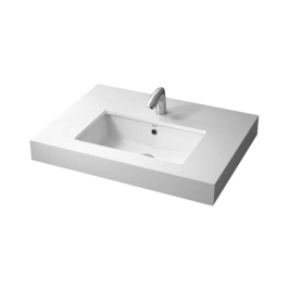 Toto Under Counter Rectangle Shaped White Basin Area Under Counter Washbasin LW596RB#W