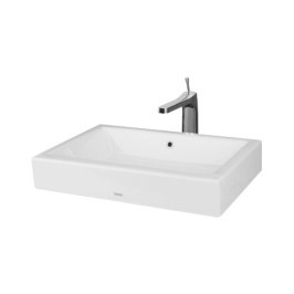 Toto Table Top Rectangle Shaped White Basin Area Console Washbasin LW643JW/F#W