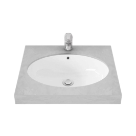 Toto Under Counter Oval Shaped White Basin Area Under Counter Washbasin LW651J#W