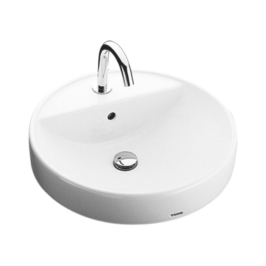 Toto Table Top Circle Shaped White Basin Area Console Wash basin LW700CM#NW1