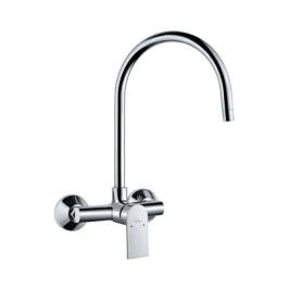 Jaquar Wall Mounted Regular Kitchen Sink Mixer Lyric LYR-38165 with Swinging Spout in Chrome Finish