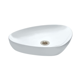 Jaquar Table Top Speciality Shaped White Basin Area Lyric LYS WHT 38901N