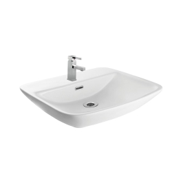 Hindware Table Top Rectangle Shaped White Basin Area MEDIAN 91069
