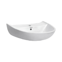Parryware Wall Mounted Semi Circle Shaped White Basin Area Merry MERRY C8983