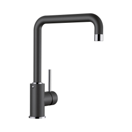 Hafele Table Mounted Regular Kitchen Sink Mixer Blanco MILI with Swinging Spout in Anthracite Finish