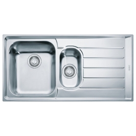 Franke Stainless Steel Sink Neptune Series NET 651 RHD ( 39.5 x 20 inches ) - Micro Decor