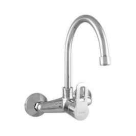 Parryware Wall Mounted Regular Kitchen Sink Mixer Pluto G3835A1 with Swinging Spout in Chrome Finish