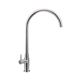 Hafele Table Mounted Regular Kitchen Sink Tap PLUMA with Swinging Spout in Stainless Steel Brushed Finish