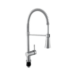 Parryware Table Mounted Semi-Professional Kitchen Sink Mixer Pluto T9895A1 with Flexible Arm Hand Shower Spout in Chrome Finish