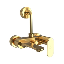 Jaquar 2 Way Wall Mixer Opal Prime OPP-GLD-15117PM Normal Flow - Full Gold Finish